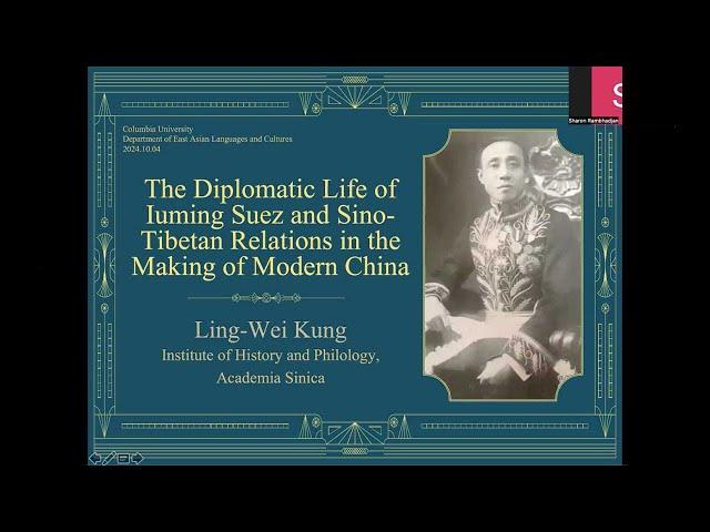 The Diplomatic Life of Iuming Suez and Sino-Tibetan Relations in the Making of Modern China