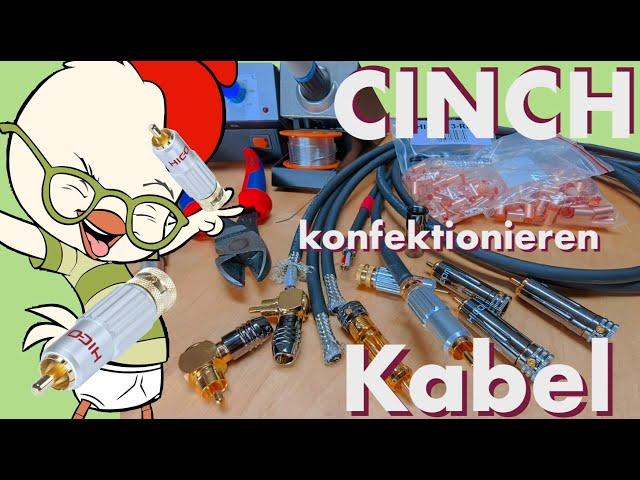 Cinch / RCA Kabel konfektionieren