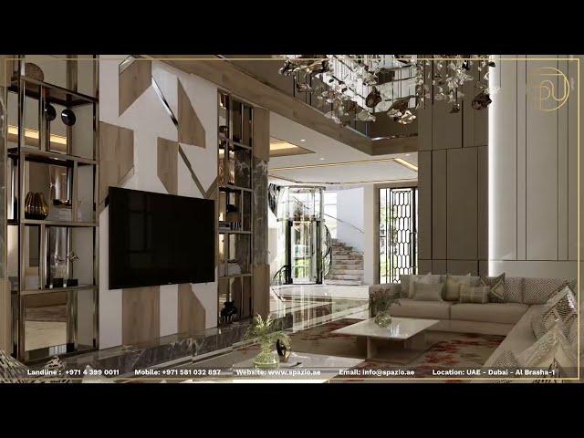 Luxury Entrance Lobby Design in Dubai by Spazio