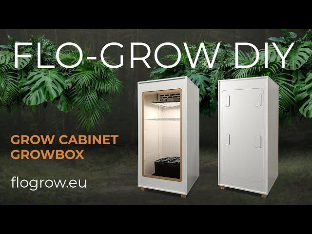 Complete growbox cabinet - FLO grow DIY with quantum board samsung led light, Wifi