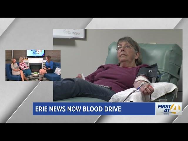 Erie News Now Blood Drive with the Community Blood Bank