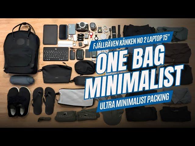 One Bag Travel - Ultra Minimalism with the Fjällräven Kånken No.2 Laptop 15 Backpack