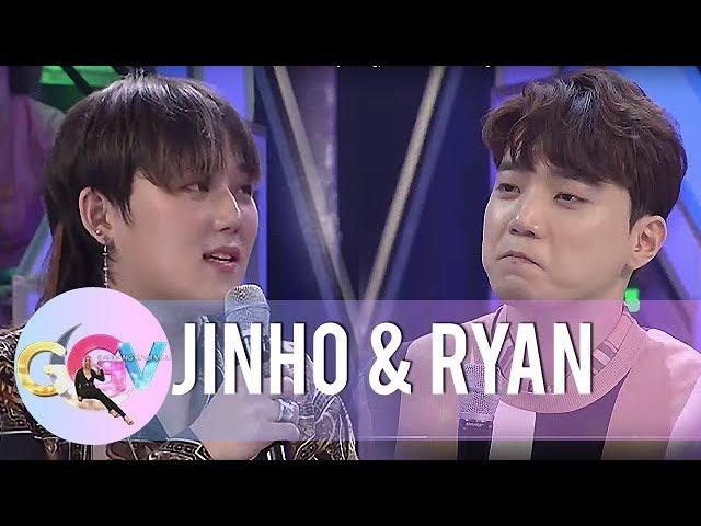 Jinho and Ryan brag about their school achievements to each other | GGV