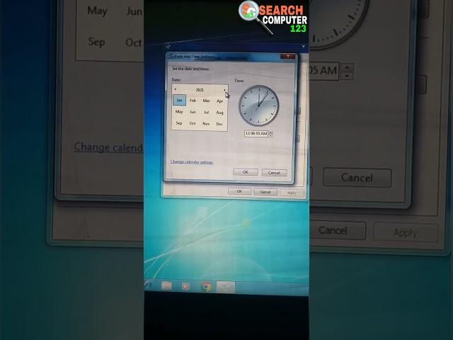 Windows 7 में Date और Time सेट करना सीखें | How To Change Date & Time In Windows 7 | #windows7