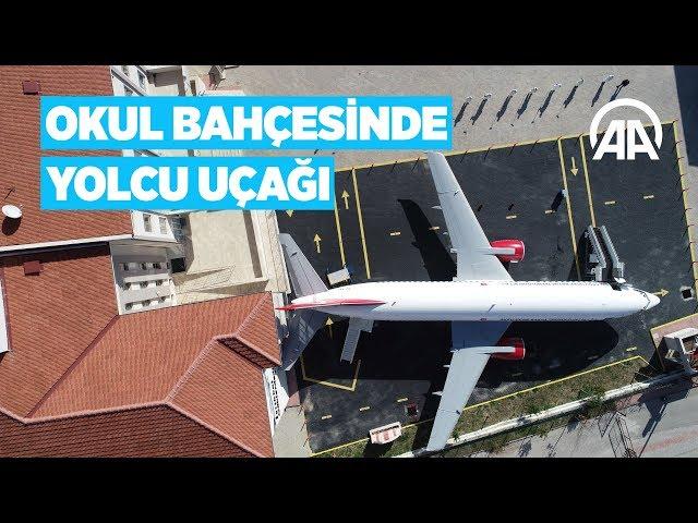 Havacılığı okul bahçesindeki uçakta öğreniyorlar