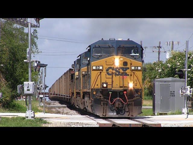 CSX U150-17 Smokin' through Lakeland, FL