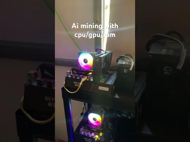 Ai rental mining with gpu cpu ram  #pc #gpu #bitcoinmining #pcs #mining #computer