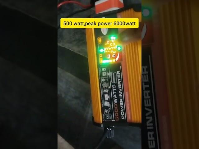 500 watt inverter,Peak power 6000watt