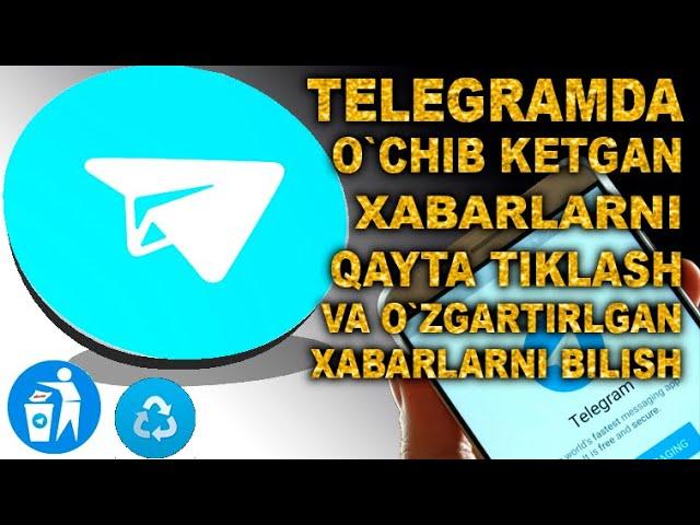 ТЕЛЕГРАМДА УЧИРИЛГАН ХАБАРЛАРНИ ТИКЛАШ 2022 // TELEGRAMDA O`CHIRILGAN XABARLARNI QAYTA TIKLASH. . .