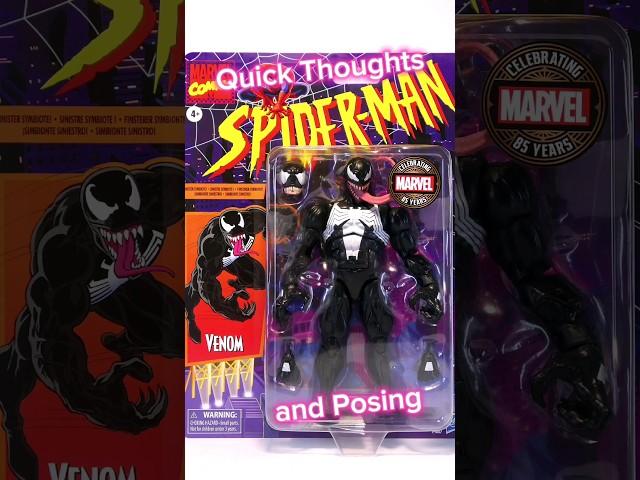 Venom 2024 Retro Marvel Legends Quick Review Spider-Man Hasbro Pulse Action Figure