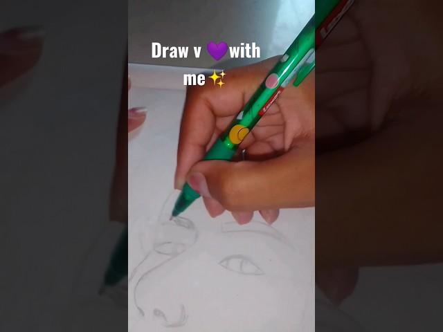 v drawing  BTS #fanart #bts #art #drawing #shorts