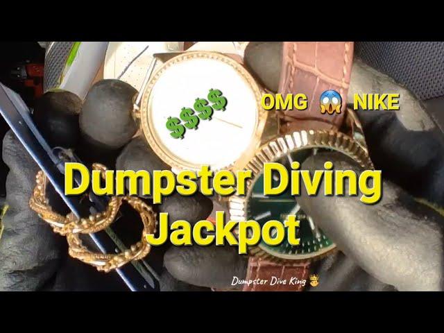 Dumpster Diving and found Golden Watches , Roblox Nike Airforces and more ! 