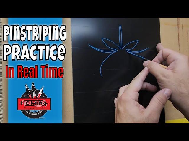 Pinstriping Practice Design: In Real Time Part 1 of 3