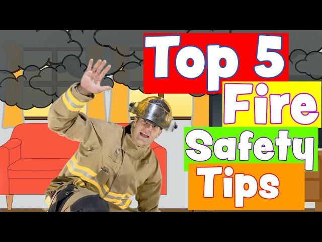 Educational Videos For Toddlers | Tommy Flames Top 5 Fire Safety Tips | Fire Safety For Kids