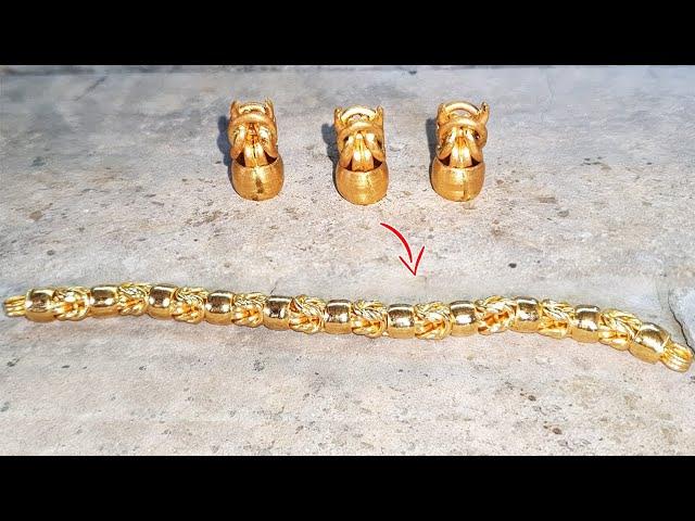 How gold bracelet is made | gold chain making | gold chain bracelet