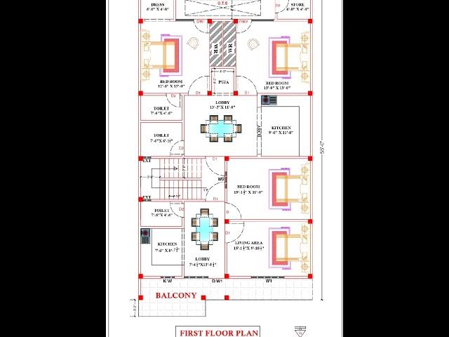 31.6×55 feet 1st floor house plan/ 31.6×55 feet house plan #houseplan #modernhouseplan