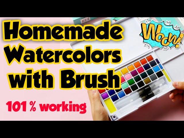 Homemade watercolors || how to make watercolor || watercolor kaise banaye ||watercolors||Sajal's Art