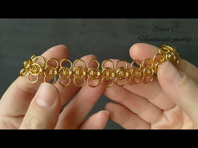 Celtic Wings Weave Tutorial Плетение "Кельтские крылья" Браслет своими руками #chainmaille #tutorial