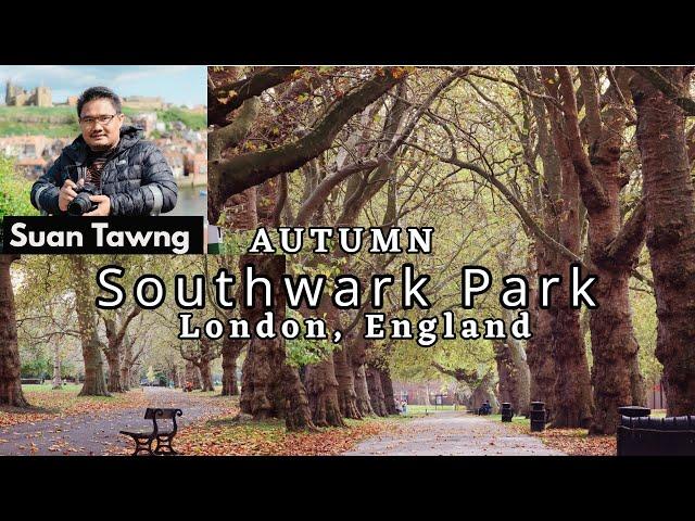 Autumn in Southwark Park, London (ENGLAND)