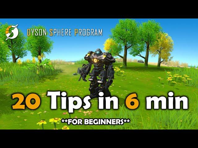 TOP 20 tips in Dyson Sphere program