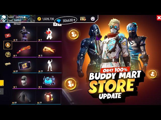 Ob 47 Buddy Mart Store Update Free Fire | Ob 47 Update Top Changes Free Fire | Free Fire New Event