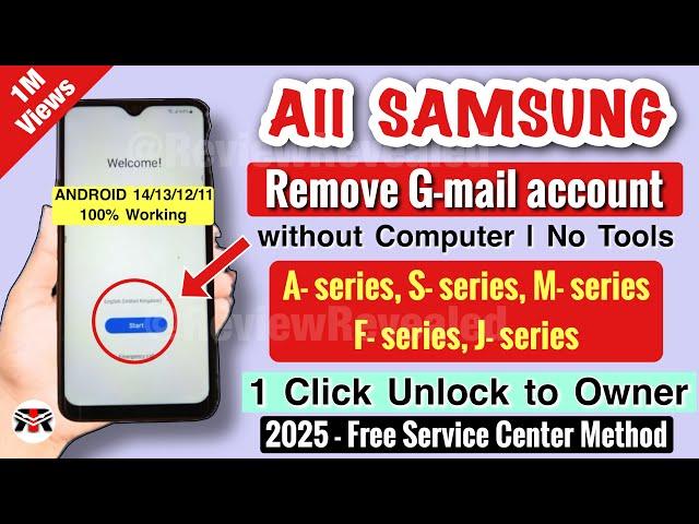 All Samsung Galaxy Frp Bypass 2025 (100% DONE) Android 12-13-14 Latest CodeFrp Unlock Without Pc