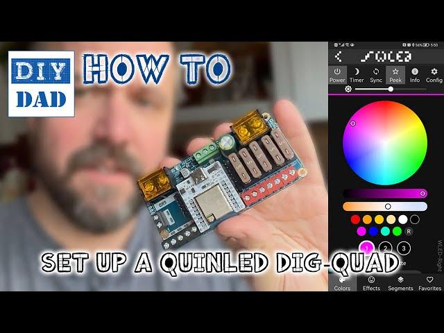 Set up a Dig-Quad from QuinLED to power your LED Light Strips