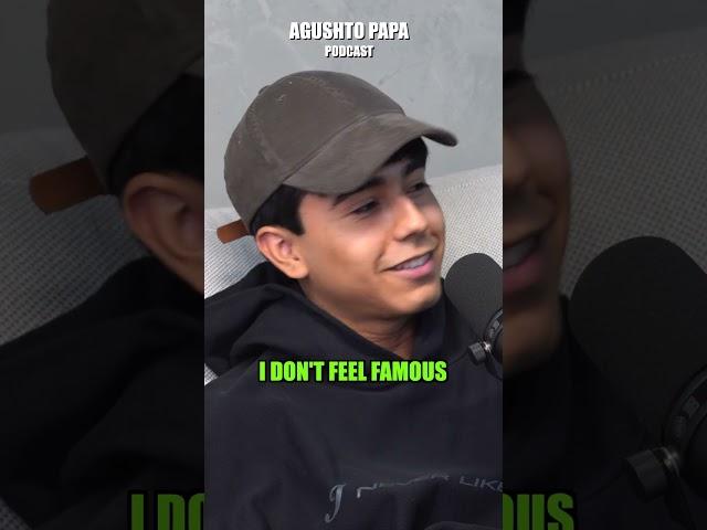 "I DONT FEEL FAMOUS" Ivan Cornejo | Agushto Papa #shorts