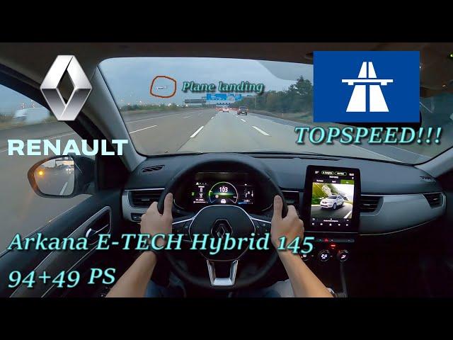 2023 Renault Arkana E-TECH Hybrid 145 94+49 PS EVENING POV DRIVE TOPSPEED FRANKFURT AIRPORT (60 FPS)