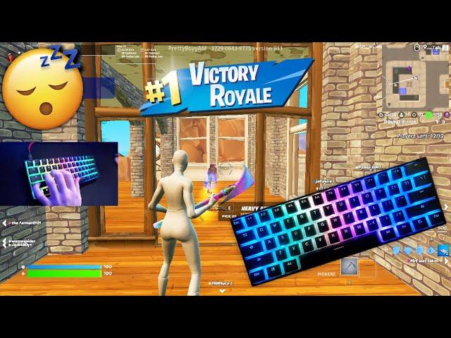 [1 HOUR] Fortnite Keyboard & Mouse Sounds ASMR Tilted Zonewars Gameplay Smooth