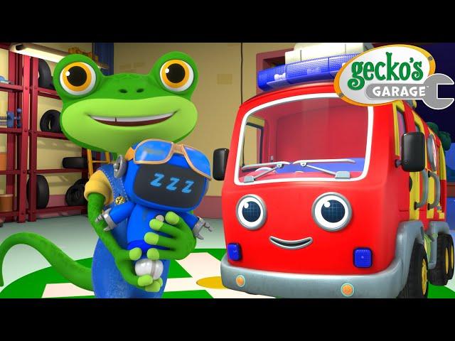 Bedtime Emergency | Gecko's Garage | Cars & Truck Videos for Kids