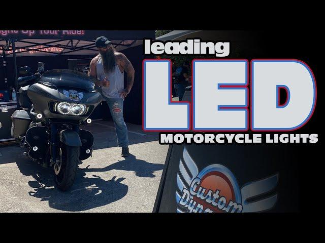 LED Motorcycle lights breakdown Harley Davidson Road Glide during Daytona Bike Week Custom Dynamics