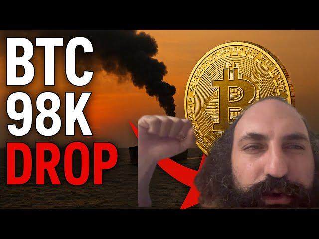 BITCOIN DROPPED TO $98,000 ON IRAN BLOCKING OIL, TRADE ACTIVATED