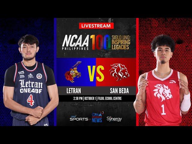 Letran vs San Beda (Men’s Basketball) | NCAA Season 100 - Replay