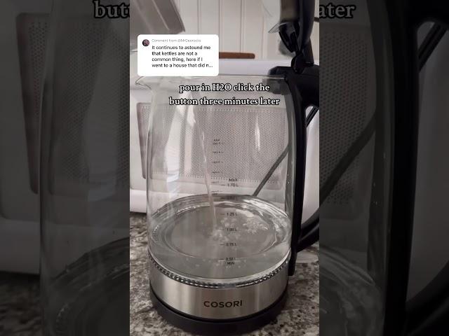 Boil water in mere minutes!  #productreview #cosori #electrickettle #kitchen #teakettle #coffee
