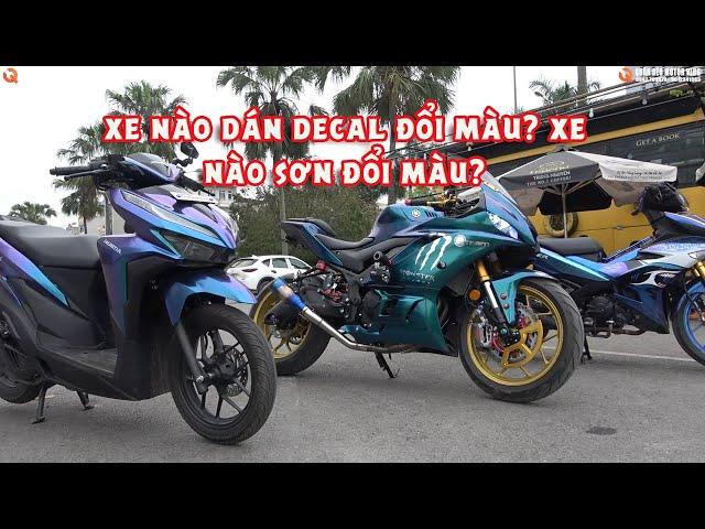 Phân biệt Decal Đổi Màu Và Sơn Đổi Màu Xe Máy (Differentiate Changing Decal And change color Paint )