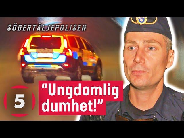 Throwback: 17-åring smygkör föräldrarnas bil utan körkort | Södertäljepolisen | Kanal 5 Sverige