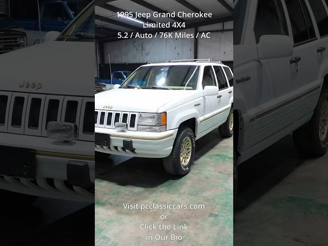 1995 Jeep Grand Cherokee Limited 4X4 / 5.2 / Auto / 76K Miles / AC #jeep #grandcherokee