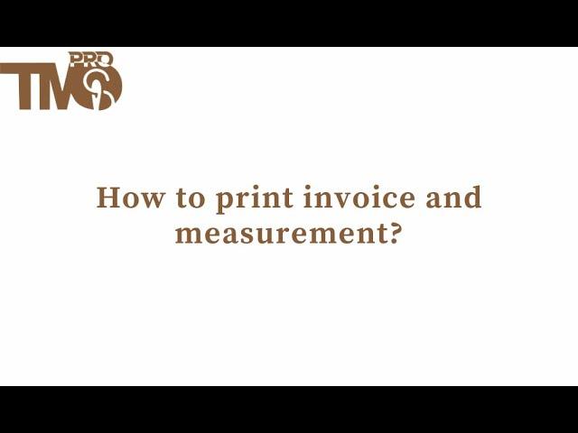 How to print invoice and measurement? | Tailor Management System | Tailor Management Application
