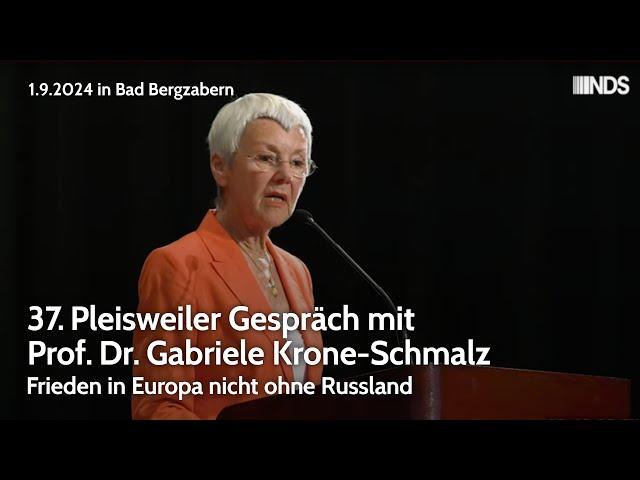 37. Pleisweiler Gespräch mit Prof. Dr. Gabriele Krone-Schmalz - Teil 1: Vortrag