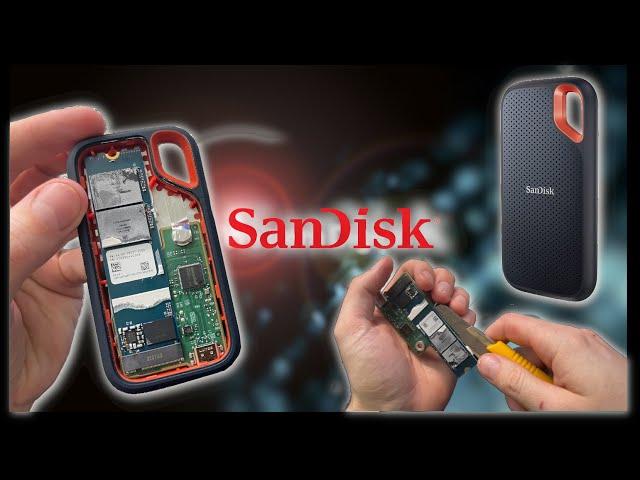 SanDisk  Extreme Portable SSD TEARDOWN (Shucking)!