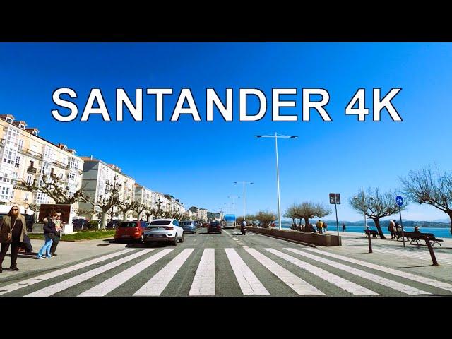 Santander (Cantabria, Spain) Driving Tour 4K Scenic Drive UHD