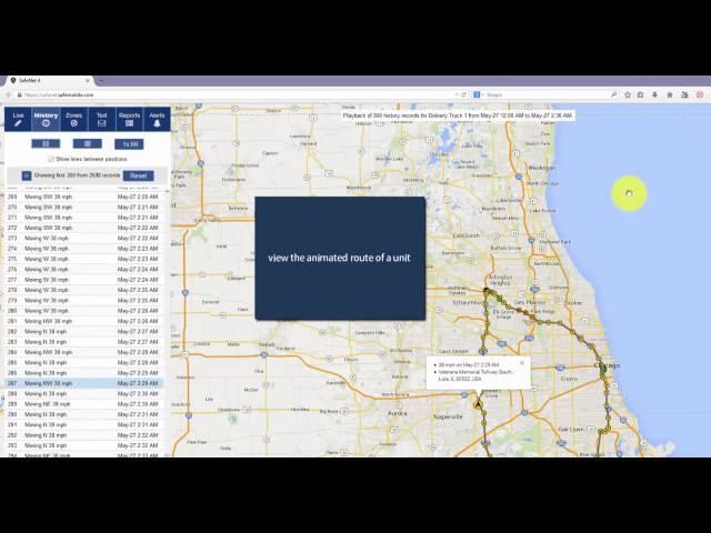 History: View the tracking history of your assets