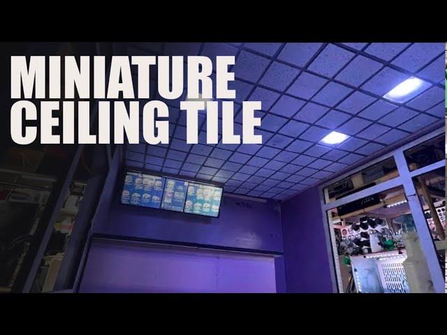 Making Miniature Ceiling Tiles - 1/12 Scale