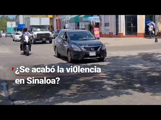 ¿VOLVIÓ LA PAZ A SINALOA? | Se reanudan actividades en el estado y los enfrentamientos se detuvieron