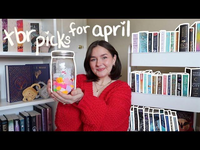 TBR jar prompts choose my April reads 🫙 *my April tbr*