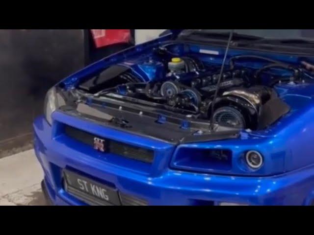 JDM NISSAN SKYLINE R34 RB26 ENGINE SOUND