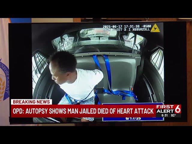 OPD: Autopsy shows man jailed died of heart attack