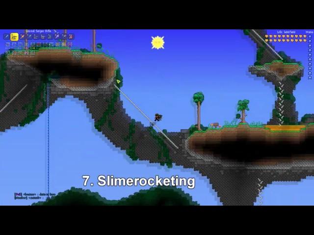 Terraria - Advanced Grappling Tech (in 1 minute)