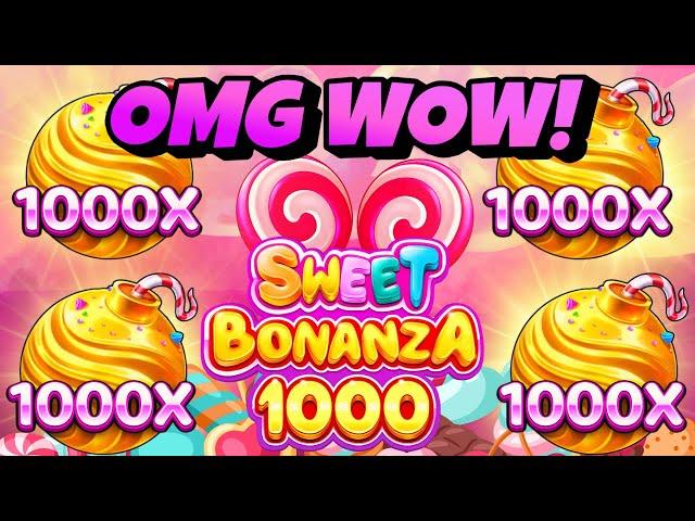 Normal Buys and Super Buys on Sweet Bonanza 1000! 1000x Multiplier Drops with a Huge Tumble!